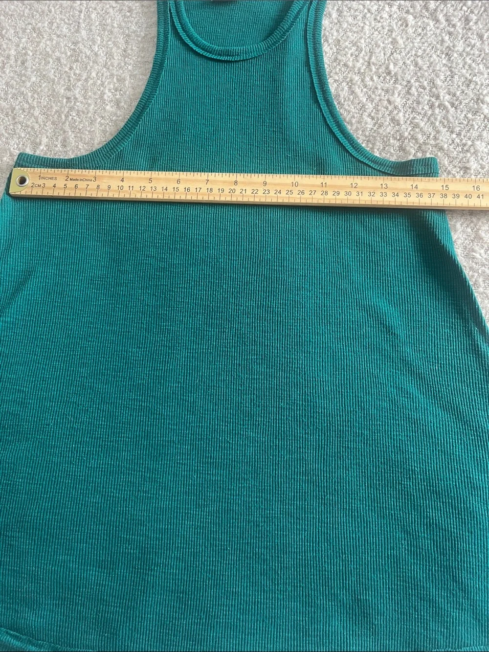 Free people Intimately Emerald Green Ribbed Tank Top